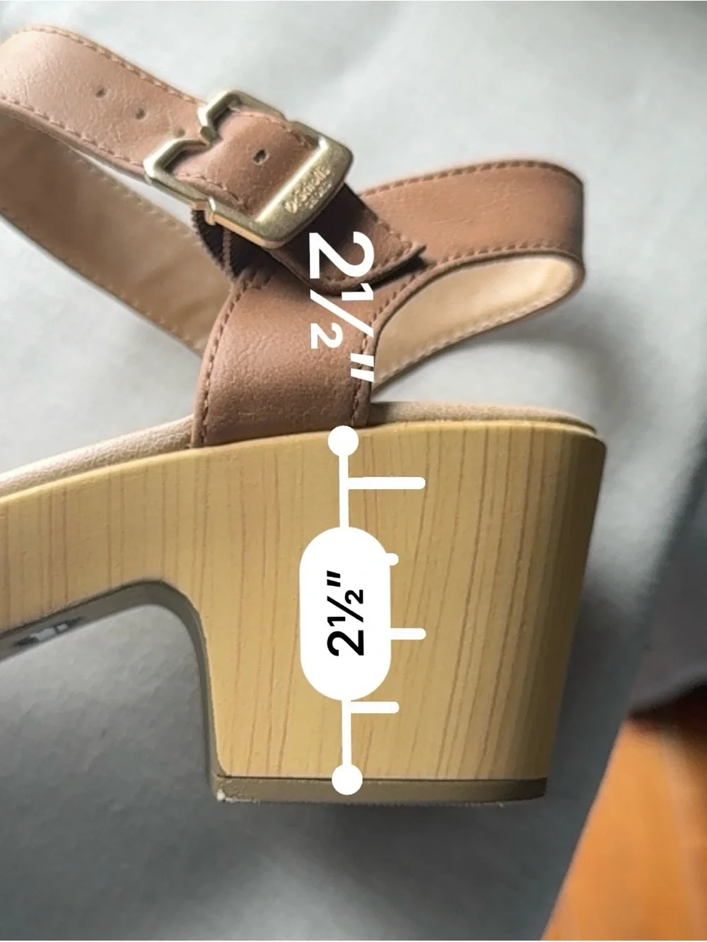 Dr Scholl’s Women's Tan Buckle Strap Sandals - Comfortable Heel